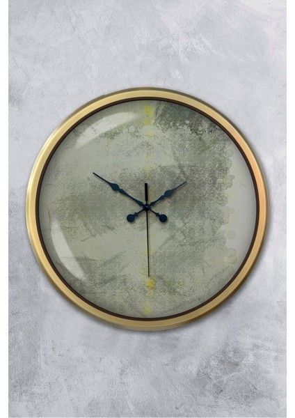 52 cm Eskitme Metal Sanatsal Duvar Saati