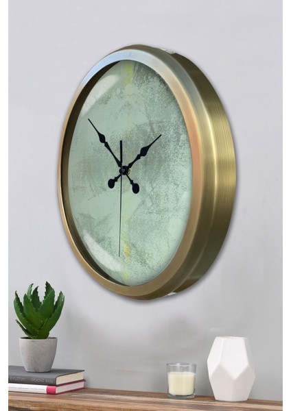 52 cm Eskitme Metal Sanatsal Duvar Saati modelleri