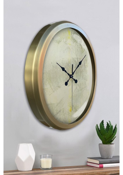 52 cm Eskitme Metal Sanatsal Duvar Saati fırsatları