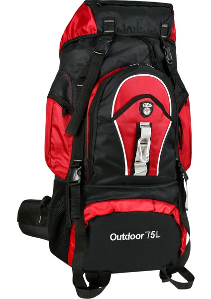 Dağcı Sırt Çantası 75L Outdoor Kırmızı