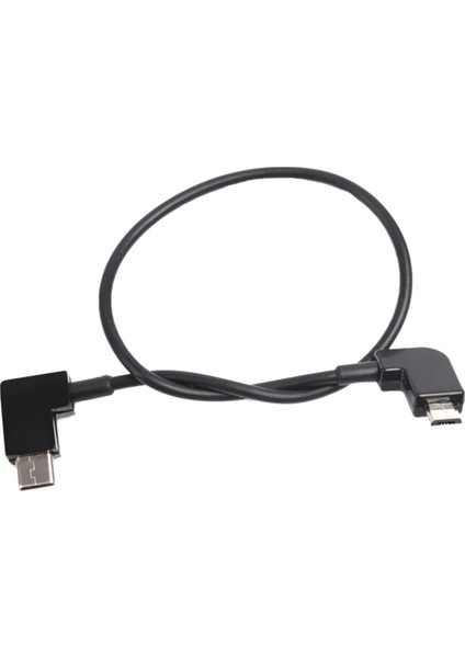 Tip-C Erkek Mikro USB Erkek Dik Açı Veri Senkronizasyonu ve Şarj Adaptör Kablosu (Yurt Dışından)