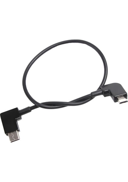 Tip-C Erkek Mikro USB Erkek Dik Açı Veri Senkronizasyonu ve Şarj Adaptör Kablosu (Yurt Dışından)