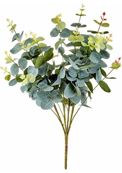 Yapay Çiçek Okaliptus Demet Yeşil Aradal Garnitür Eucalyptus