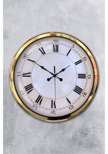52 cm Gold Metal Dakika Duvar Saati