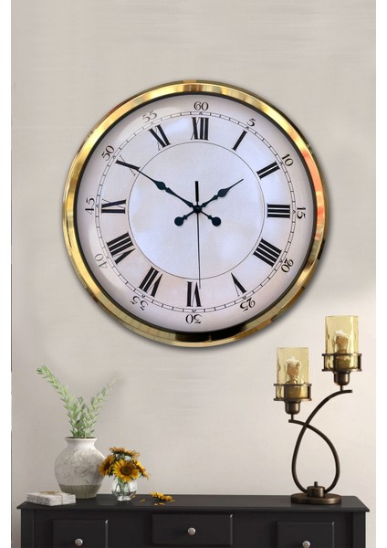 52 cm Gold Metal Dakika Duvar Saati fiyatları