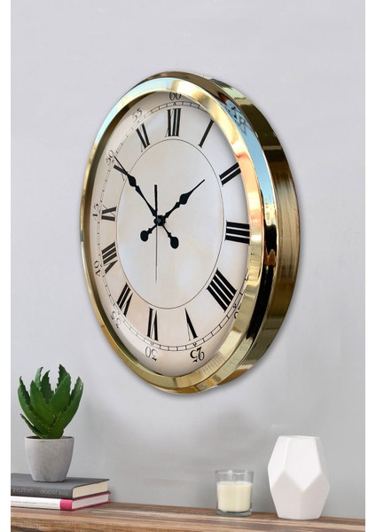 52 cm Gold Metal Dakika Duvar Saati modelleri