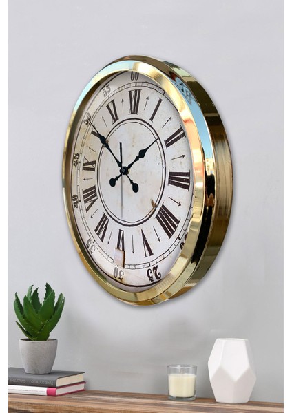52 cm Gold Metal Dakika Duvar Saati modelleri