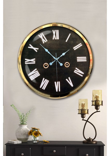 52 cm Gold Metal Dekoratif Duvar Saati fiyatları