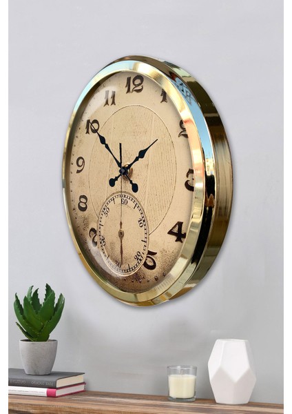 52 cm Gold Metal Dekoratif Duvar Saati modelleri