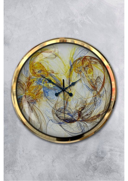 52 cm Gold Metal Galaksi Duvar Saati