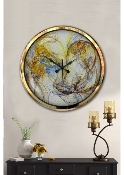 52 cm Gold Metal Galaksi Duvar Saati fiyatları