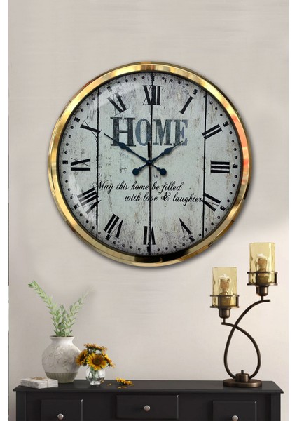 52 cm Gold Metal Home Duvar Saati fiyatları