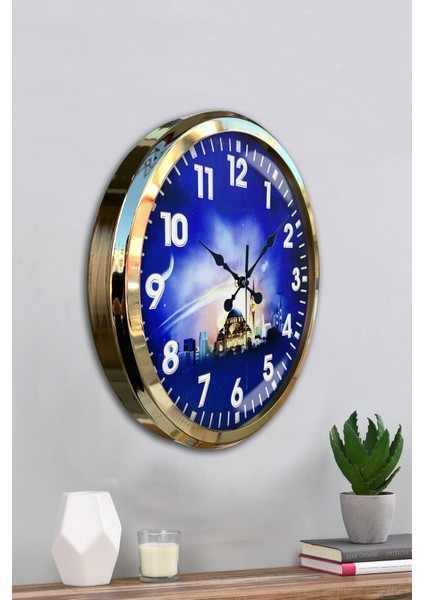 52 cm Gold Metal Islam Duvar Saati fırsatları
