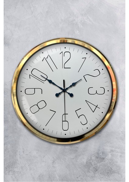 52 cm Gold Metal Klasik Duvar Saati