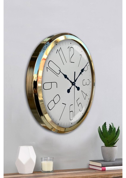 52 cm Gold Metal Klasik Duvar Saati fırsatları
