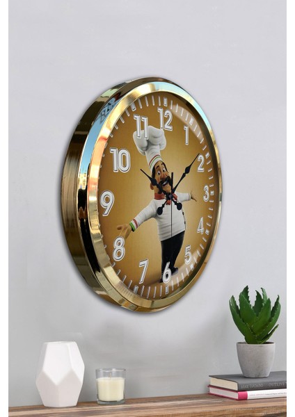 52 cm Gold Metal Mutfak Duvar Saati fırsatları