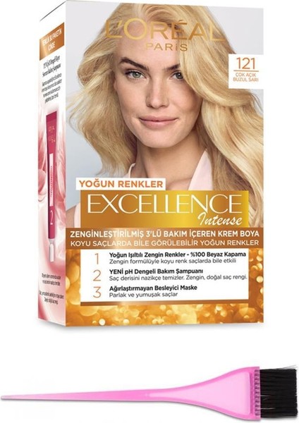 Loreal Paris Loreal Excellence Intense Saç Boyası 121+BOYA Fırçası