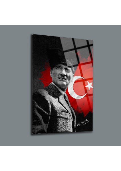 Atatürk 7 Cam Tablo Atatürk Tablosu