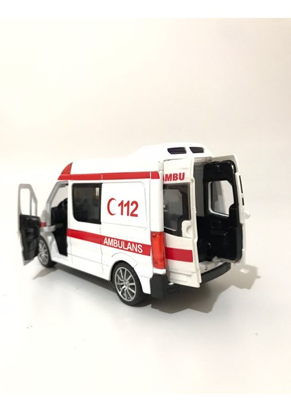 Işıklı Sesli Metal Ambulans Çek Bırak Özellikli modelleri