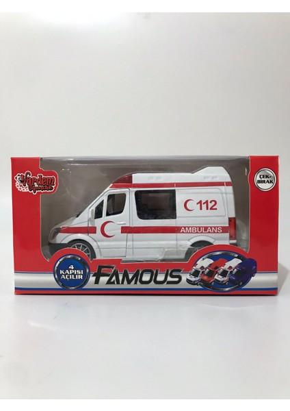 Işıklı Sesli Metal Ambulans Çek Bırak Özellikli fırsatları