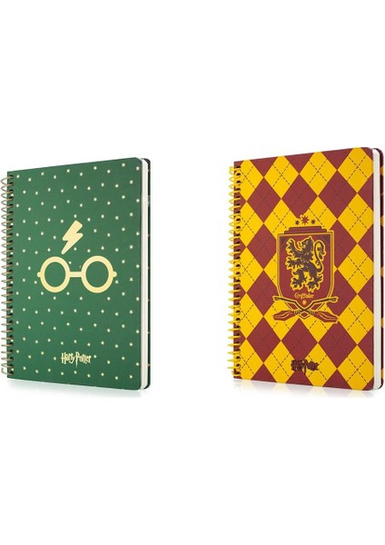 Harry Potter Gryffindor Butik Defter + Harry Potter Butik Defter Çizgili