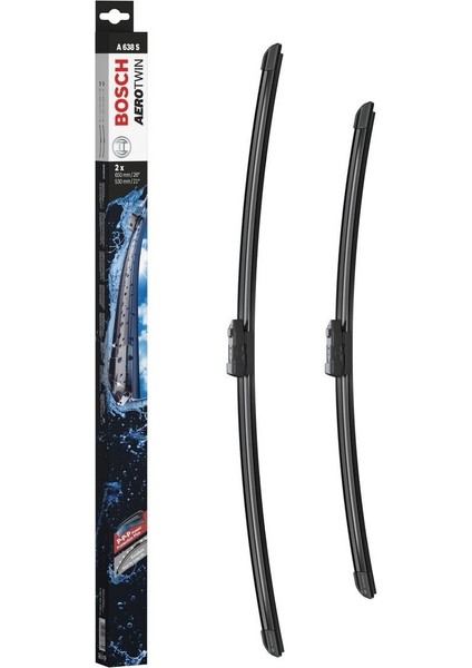 Aerotwin silecek seti - [650/530 mm] Audi A6 (2011 - 2018) [4G2;C7;4G5] A638S