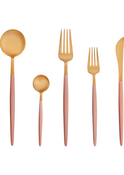 New Lydia Pink 60 Parça 12 Kişilik Çatal Kaşık Bıçak Takımı fiyatları