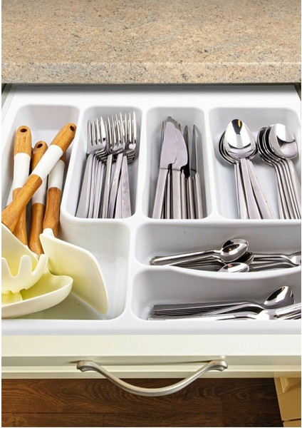 42/49 Cm Cekmece Içi Luks Beyaz Kaşıklık 35/40 Cm Kadar Kesılebılır Kesım indirimleri