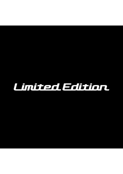 Limited Edition Araba Sticker 25 cm x 2 cm Beyaz Renk