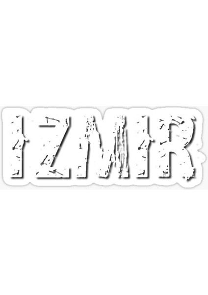 Izmir Sticker Araba Oto Etiket Yapıştırma 18 cm