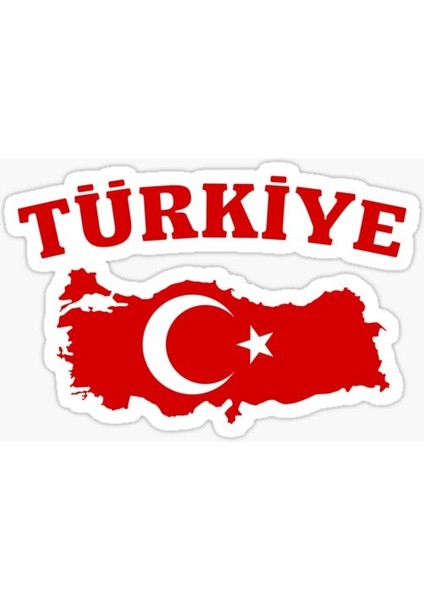 15 cm Türkye Araba Sticker Yapıştırma Etiket