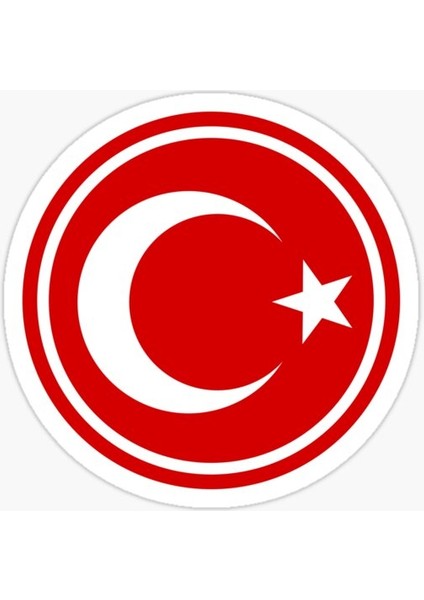 14 cm Türk Bayrağı Araba Sticker Yapıştırma