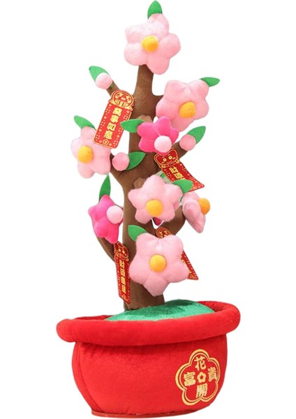 Keçe Bez Simülasyon Bonsai Süs Bitki Ağacı Şeftali Çiçeği L (Yurt Dışından)
