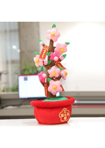 Keçe Bez Simülasyon Bonsai Süs Bitki Ağacı Şeftali Çiçeği L (Yurt Dışından) fiyatları