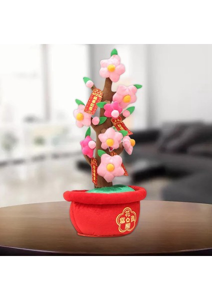 Keçe Bez Simülasyon Bonsai Süs Bitki Ağacı Şeftali Çiçeği L (Yurt Dışından) fırsatları