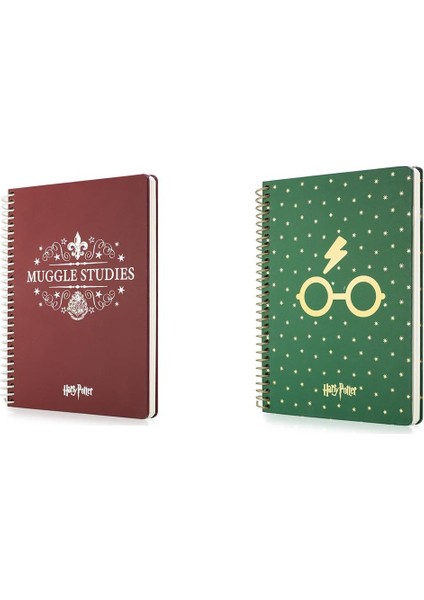 Harry Potter ve Muggle Studies Butik Defter 2 Adet Çizgili ve Kareli