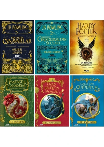 Harry Potter Evreni 6 Kitap Set / Fantastik Canavarlar - Grindelwald'in Suçları - Lanetli Çocuk - Ozan Beedle'ın Hikayeleri - Çağlar Boyu Quidditch - J. K. Rowling