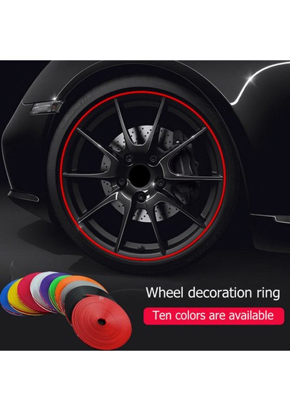 Araba Tekerlek Dekorasyon Sticker Mor (Yurt Dışından) fiyatları