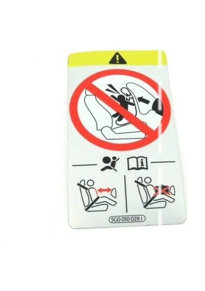 5G0010029J Vw Audi Airbag Stiket Sticker Yapıştırma