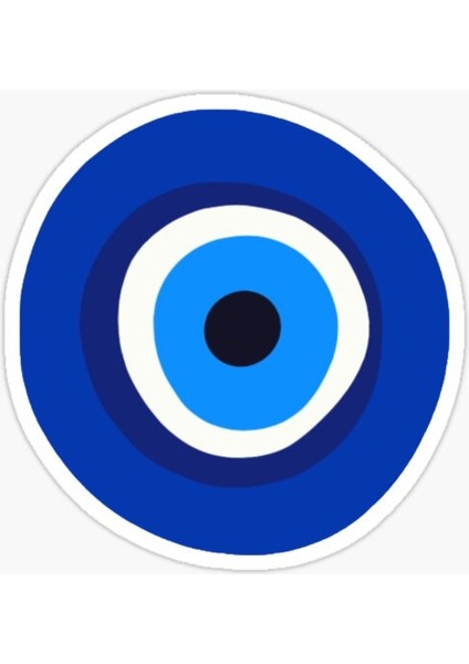 Nazar Boncuğu Sticker Oto Etiket Araba Yapıştırma 17 cm