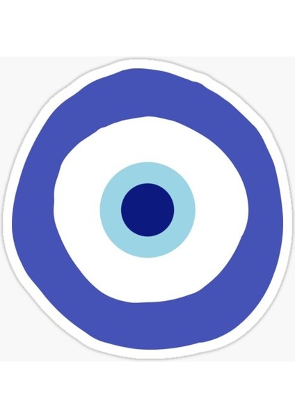 Nazar Boncuğu Model8 Sticker Oto Yapıştırma Etiket 15 cm