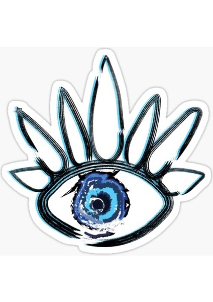 Nazar Boncuğu Model3 Sticker Oto Araba Yapıştırma 15 cm