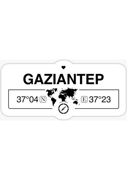 Gaziantep Gps Harita Sticker Oto Araba Yapıştırma 17 cm