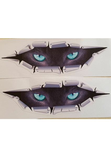 Canavar Bakan Göz 2 Araba Sticker Yapıştırma 19 cm