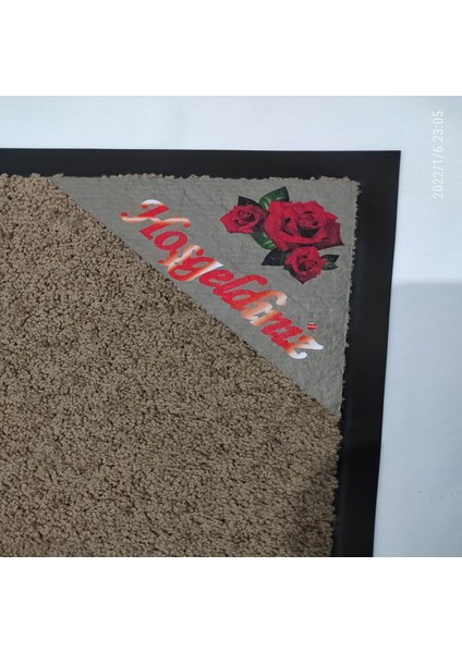 Nem Alıcı Kalın Iç Dış Kapı Önü Paspas Kırmızı Gül Sticker 50 x 75 cm Kauçuk Kenar fiyatları