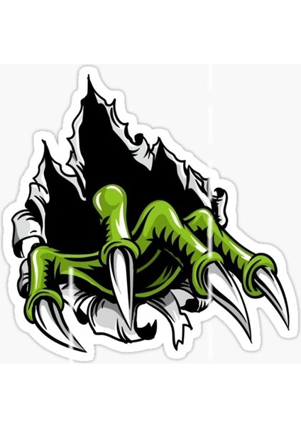 Canavar Pençe Araba Oto Sticker Yapıştırma 19 cm A