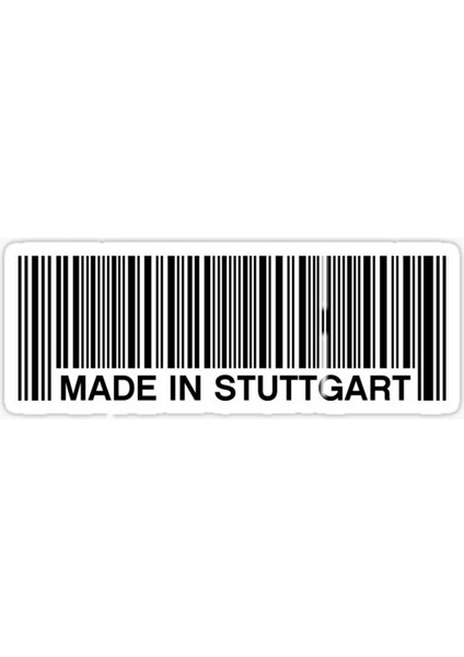 Made In Germany Araba Leptop Oto Sticker 13 cm 4 Adet W