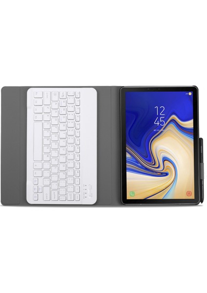 A720 Galaxy Tab S5E T720 Için Bluetooth Klavye ve Kılıf (Yurt Dışından)