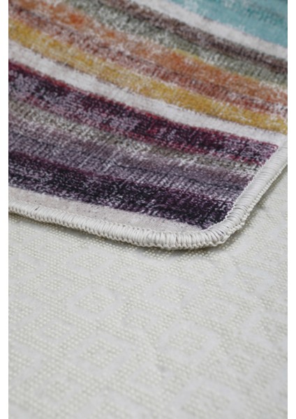 Multi Uygun Saçaksız Dijital Halı Kaymaz Yıkanabilir Iskandinav Yolluk 80X150 modelleri