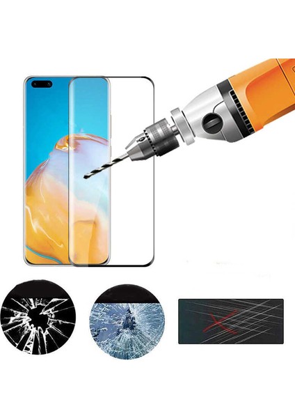 Huawei P40 Pro Ekran Koruyucu Kavisli Cam Tam Kaplayan Polymer Nano fiyatları
